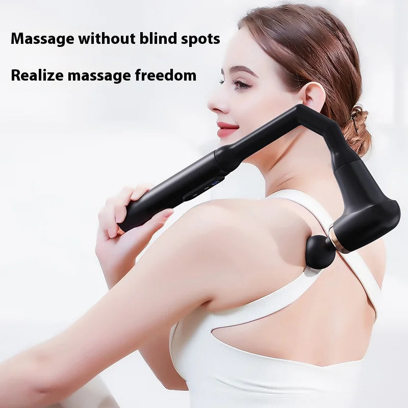 MUKASI Elbow Massage Gun, Massager with Extendable Handle, Deep Tissue Therapy for Neck, Shoulder & Upper/Lower Back Pain Relief