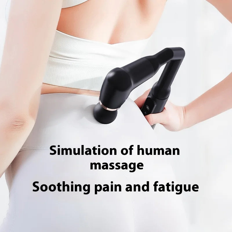 MUKASI Elbow Massage Gun, Massager with Extendable Handle, Deep Tissue Therapy for Neck, Shoulder & Upper/Lower Back Pain Relief