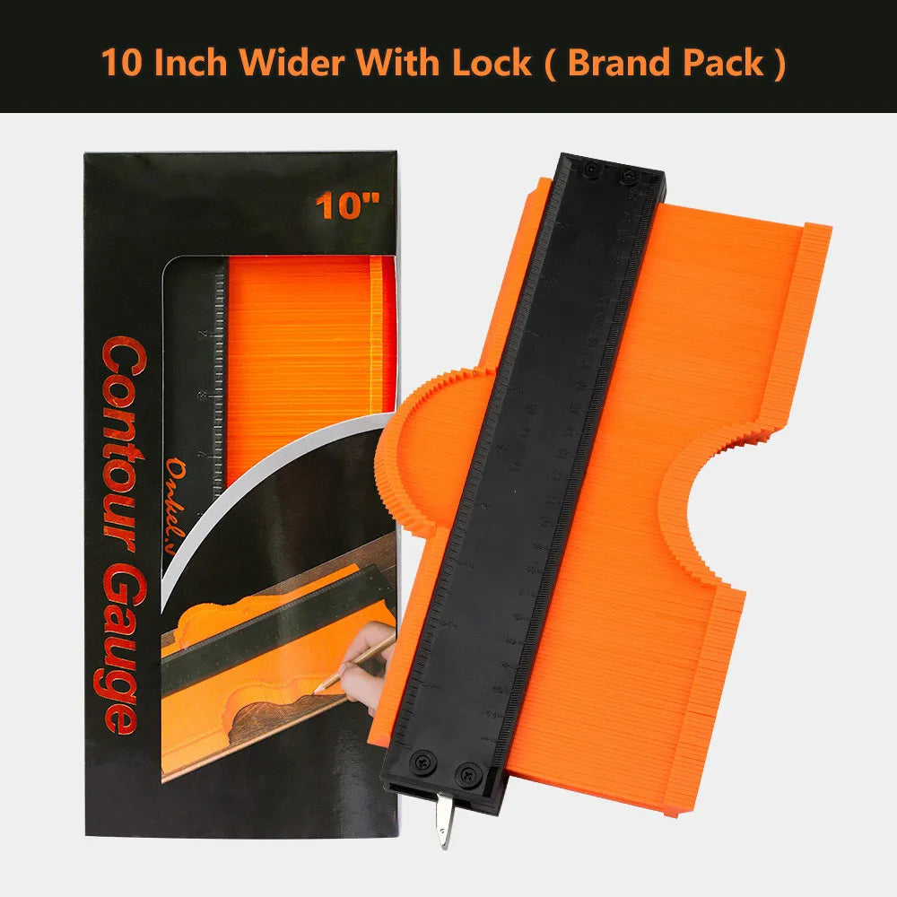 5/6/10 Inch Contour Gauge with Lock Shape Contour Gauge Duplicator Contour Scale Template Tiling Measuring Ruler Carpenter Tools