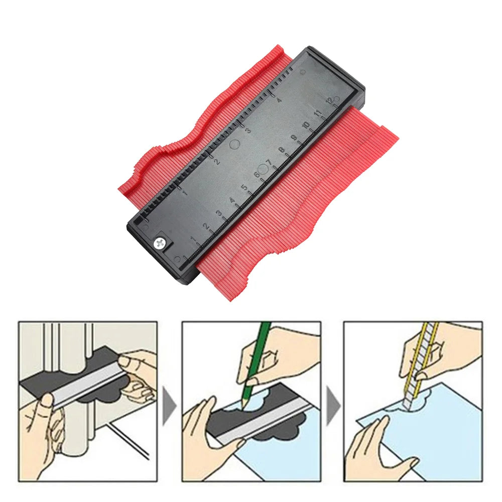 Contour Gauge 5 inch Profile Copy Gauge Contour Gauge Duplicator Standard Wood Marking Tools Tiling Laminate Tiles General Tools