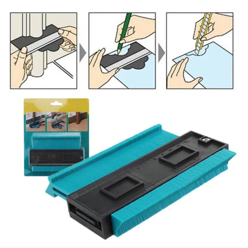 Contour Gauge 5 inch Profile Copy Gauge Contour Gauge Duplicator Standard Wood Marking Tools Tiling Laminate Tiles General Tools