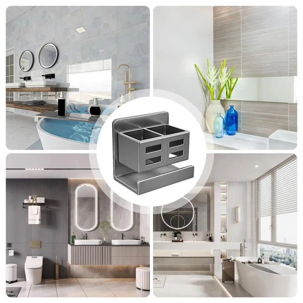 No Drill Shower Shelves Bathroom Organizer Rack Wall-Mounted Bathroom Shelves Over Toilet Floating Bathroom Shelves For Inside