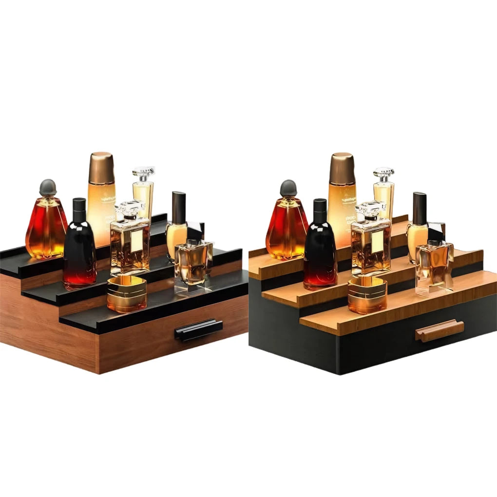 New Portable Perfume Organizer Shelf Stand 3 Tier Drawer Storage For Fragrance Collection Perfume Stand Organiser