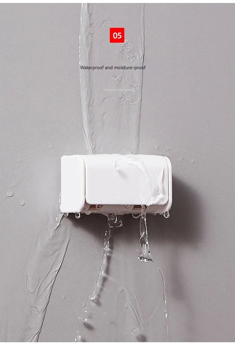 Toothbrush Organizer Sticky Toothbrush Holder Simple Toothbrush Organizer Bathroom Bathroom Shelf
