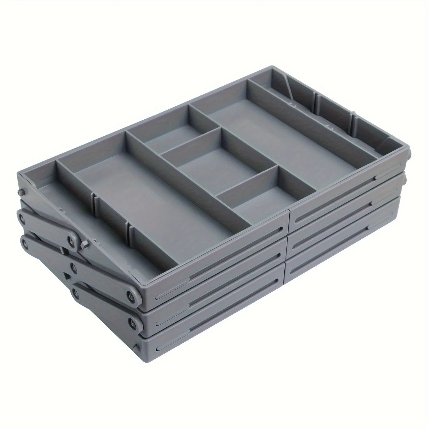 Foldable Drawer Organizer, Multifunctional Storage Box, Suitable for Kitchen Utensils, Tools, Jewelry, Makeup