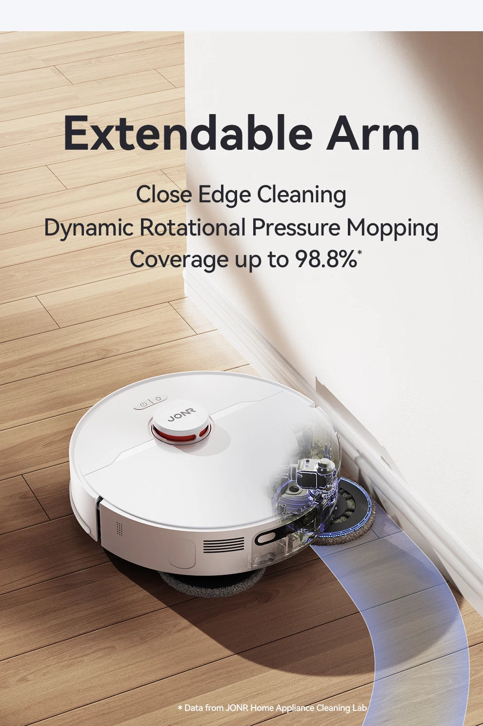 JONR Robot Vacuum P20 Pro International Edition Mopping Vacuuming Drying Wipes Automatic Cleaning Dust Collecting Drainage Water