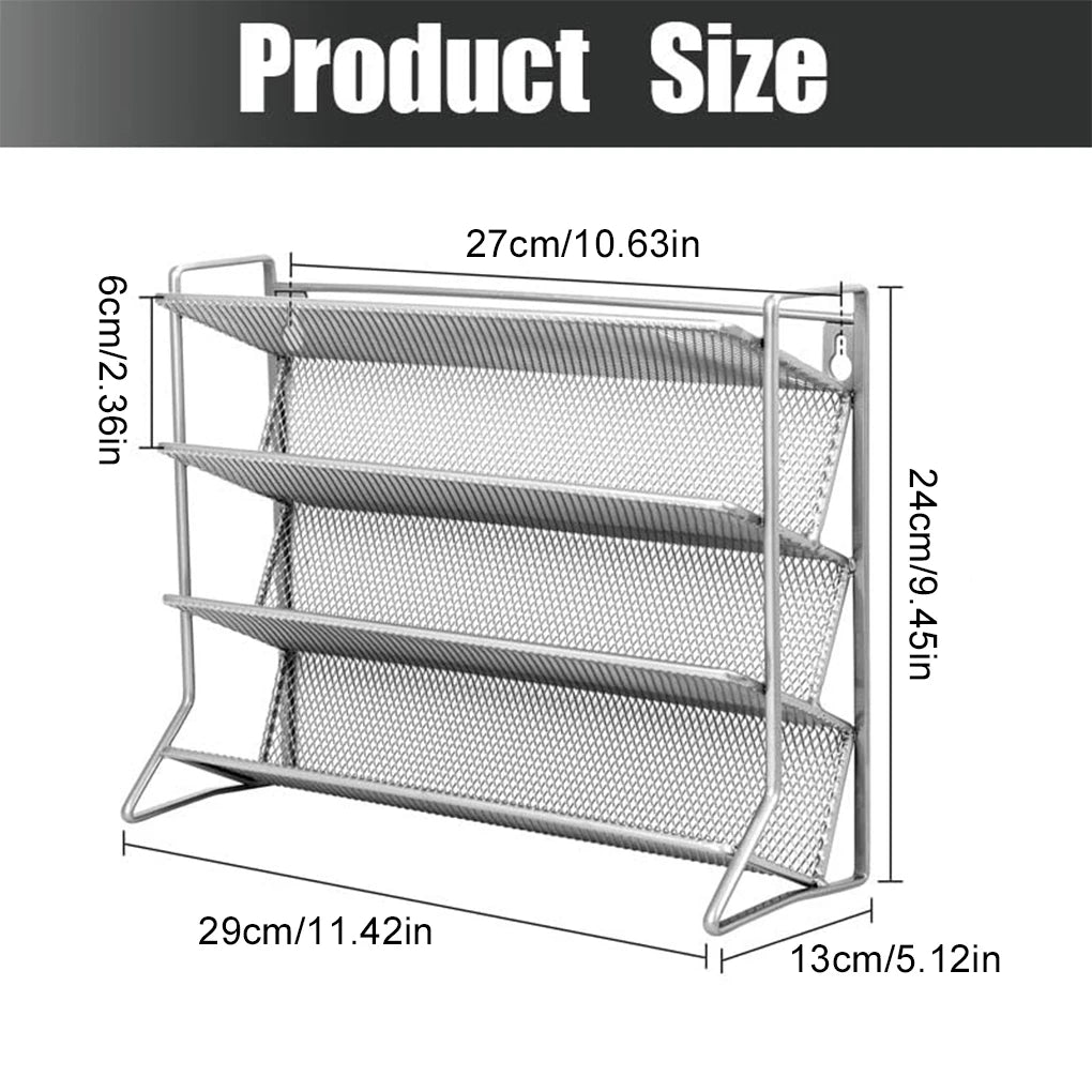 Kitchen Cabinet Organiser Shelf Wall Mounted Spice Rack For Kitchen Countertop Cupboard Pantry 1PC 4-Tier Spice Rack