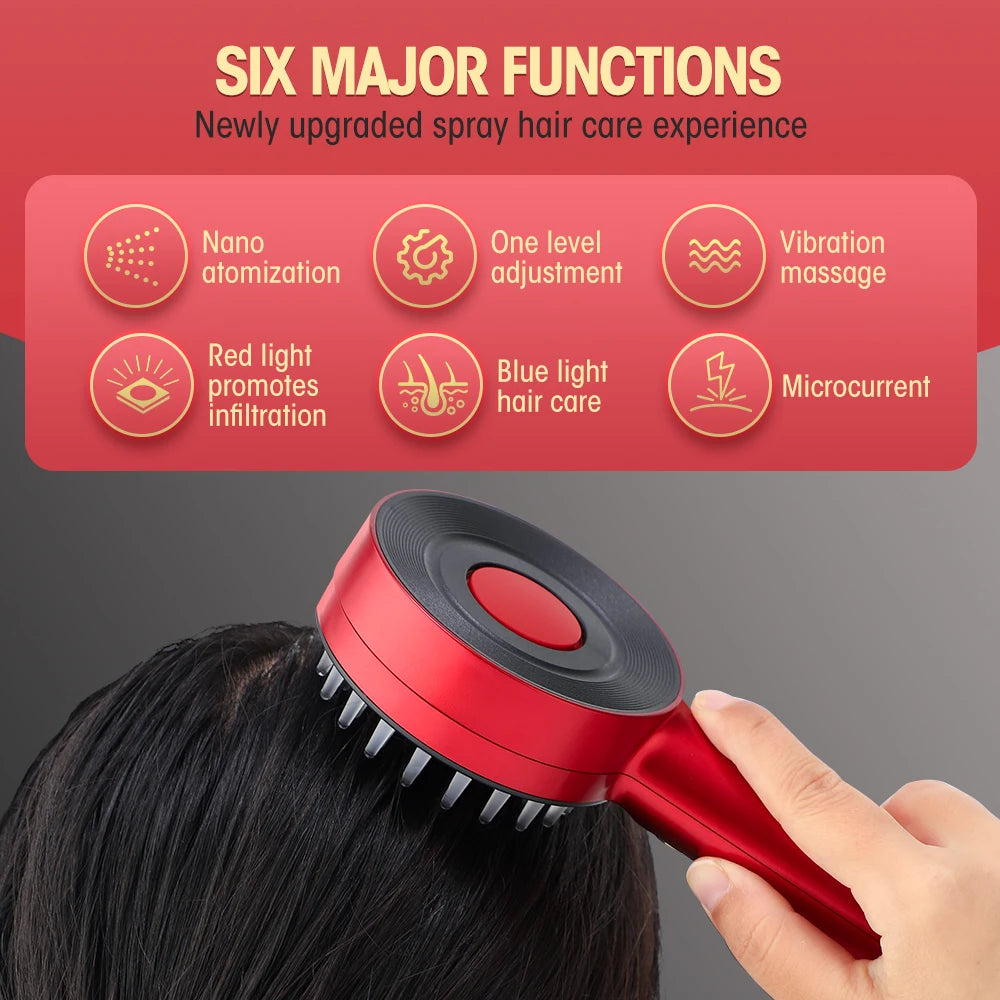 Deep Kneading Masssage Comb, Red Light Therapy Scalp Massager, Hair Growth Massage Scalp Brush, Head Medicine Applicator