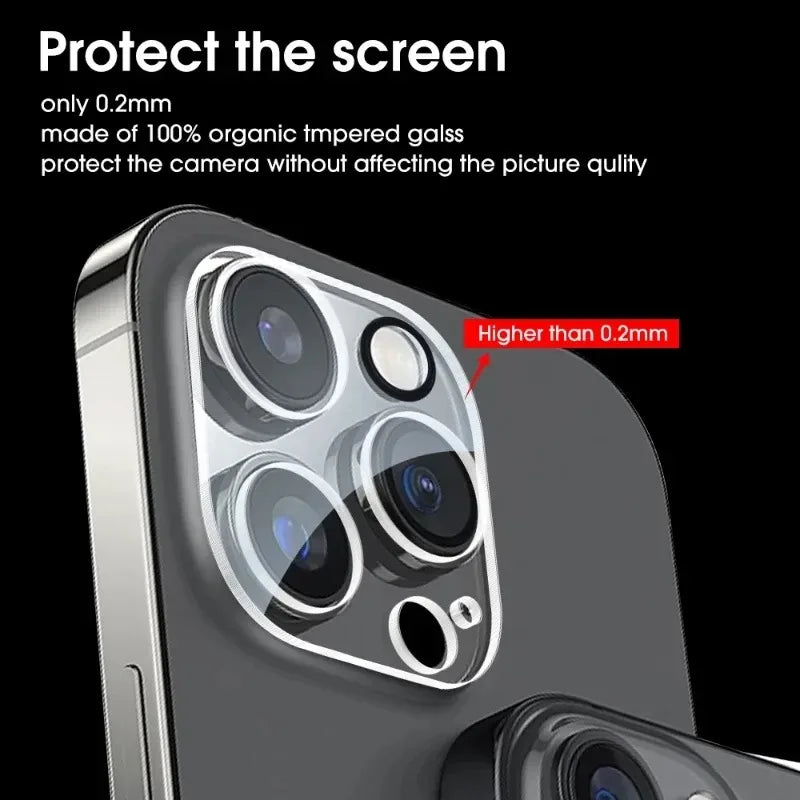 3pcs Camera Lens Protector For iPhone 16 15 14 13 12 11 Pro Max Lens Protective Glass For iPhone 14 15 16 Pro Max Tempered Glass