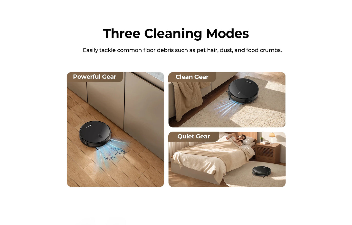 Redroad E3 Robot Vacuum Cleaner Auto Charging 2700Pa Power App Control Water Tank Wet Mopping Electric Sweeper