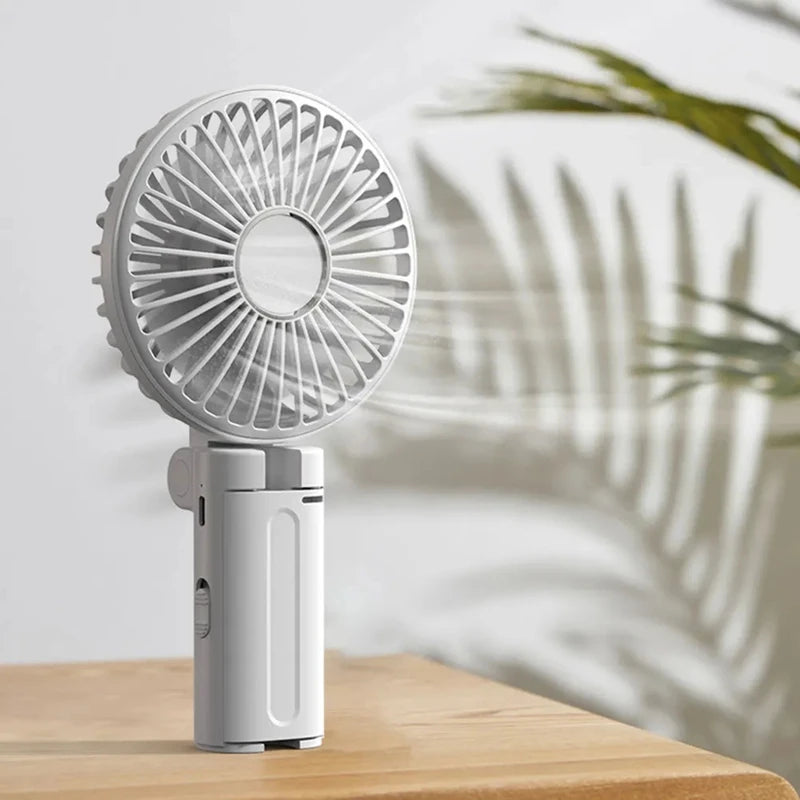 Umbrella Clip Fan 3-Speed Adjustment Portable Handheld Fan Rechargeable Summer Cooling Fan for Outdoor Umbrella