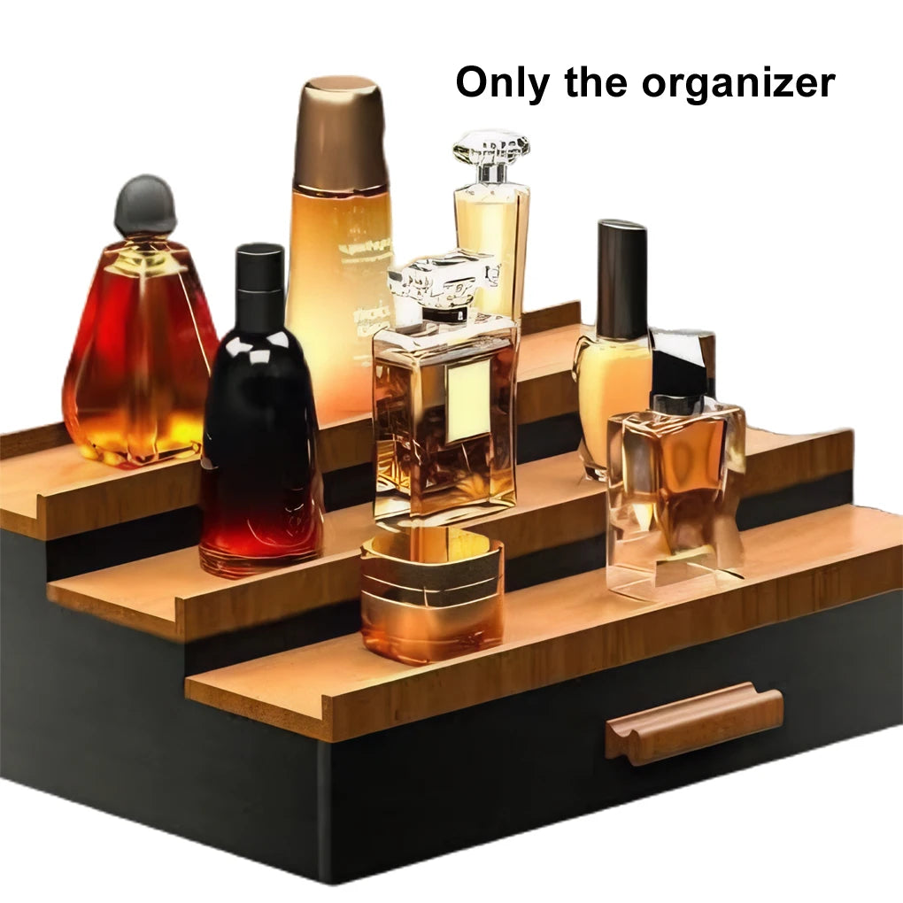 New Portable Perfume Organizer Shelf Stand 3 Tier Drawer Storage For Fragrance Collection Perfume Stand Organiser