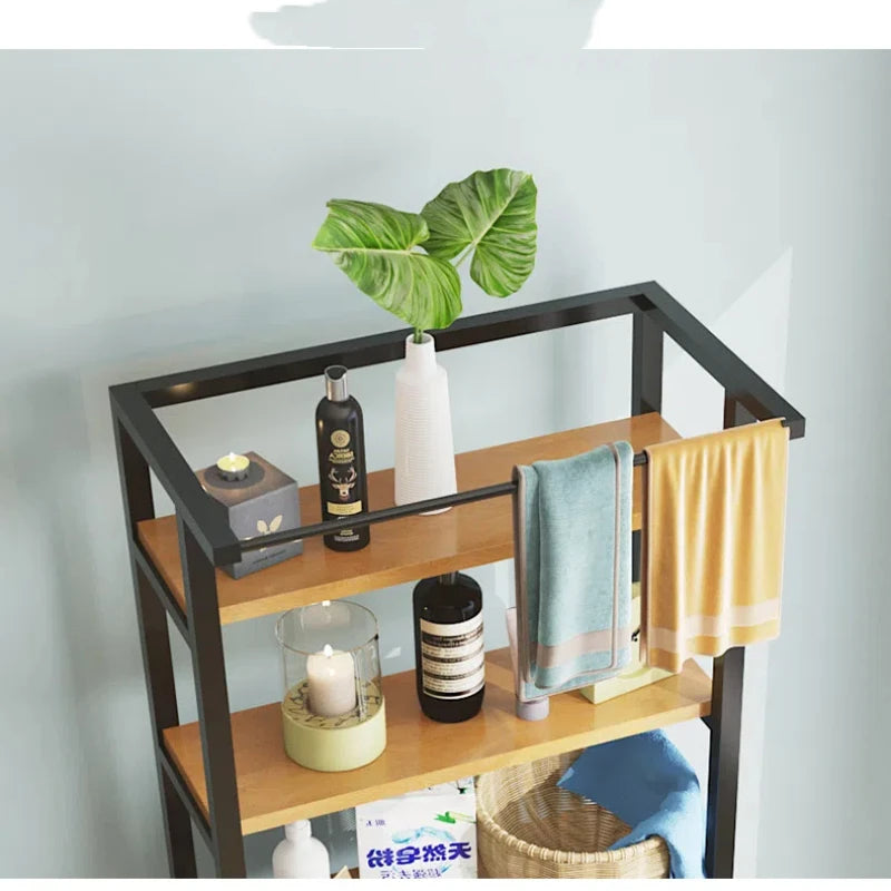 TOILET Storage Organizer Shelf Washing Machine Shelf Carbon Steel Toilet Storage Rack Standing Bathroom Organizer Shelves