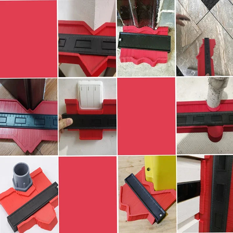 Shape Contour Gauge Duplicator Profile Measuring Tool Contour Duplication Gauge Contour Template Plastic Contour Copy Duplicator