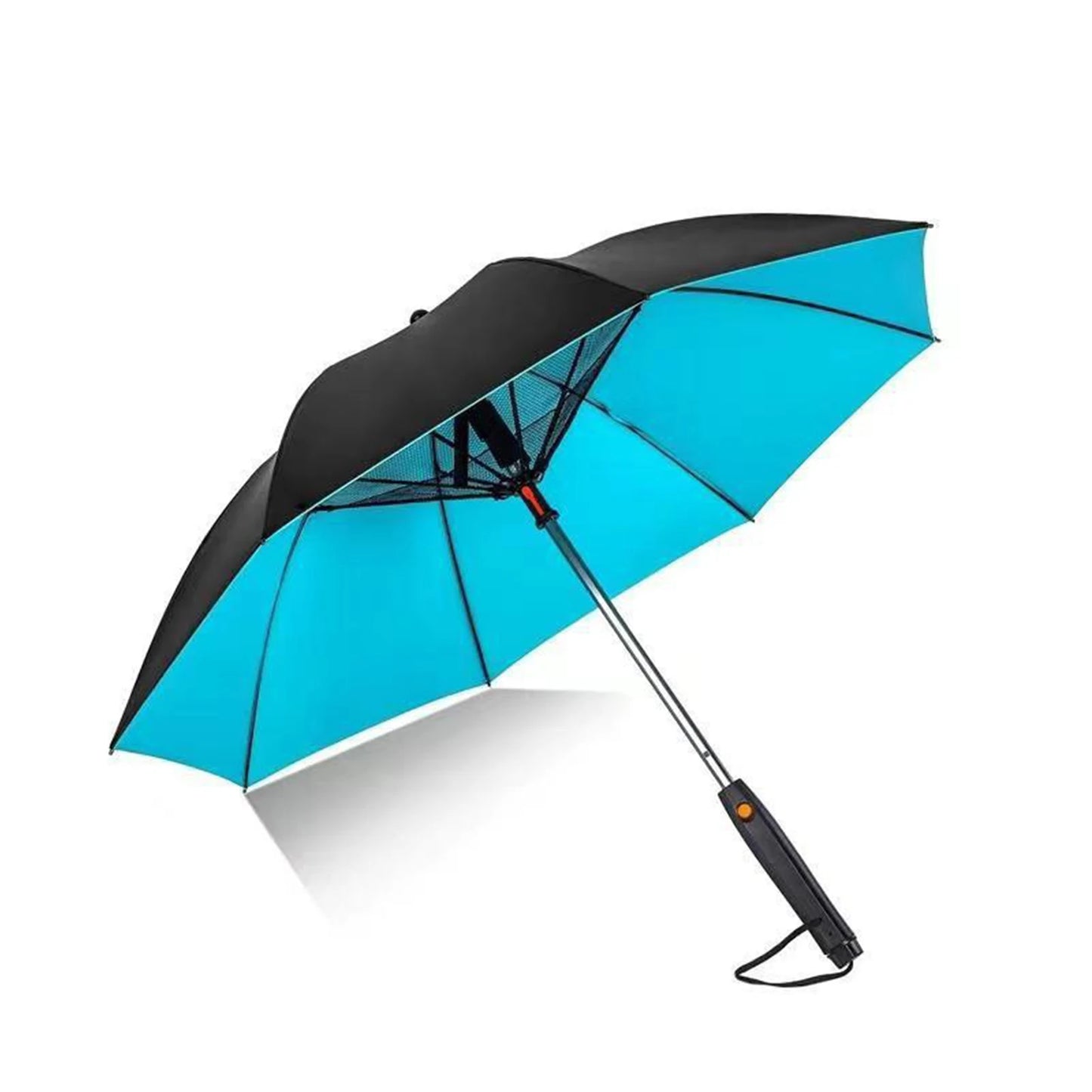 Umbrella With Fan USB Rechargeable Battery Portable Fan Umbrella With Mist Spray Umbrella For Summer Walking