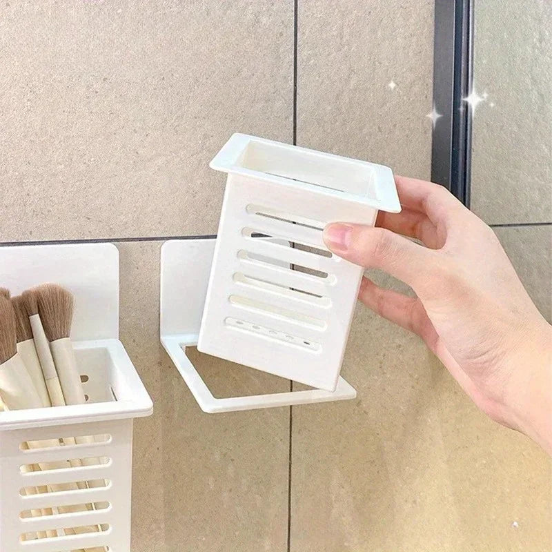 Bathroom Commodity OrganiserWall Mounted Toothpaste HolderToothpaste Toothbrush OrganiserToothbrush Holder tooth brush holder