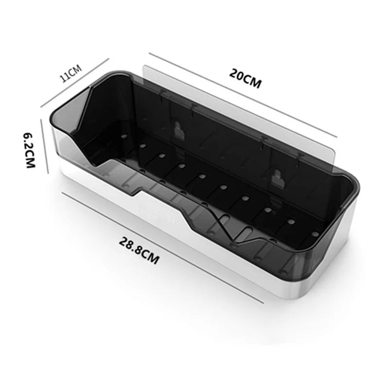 Bathroom Shelf Organizer No Drill Organizer Shower Storage Rack Wall Mount Plastics Toilet Shampoo Holder Bathroom Accessories