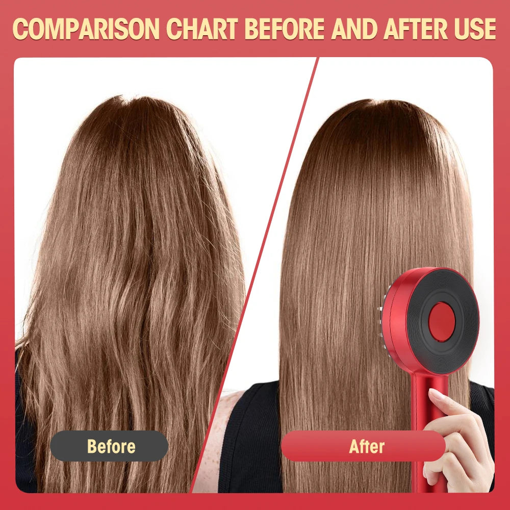 Deep Kneading Masssage Comb, Red Light Therapy Scalp Massager, Hair Growth Massage Scalp Brush, Head Medicine Applicator