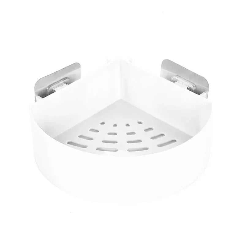 Bathroom Shelf Organizer Toilet Adhesive Shampoo Gel Storage Basket Decoration Bathroom Corner Shower Shelf Rack Accessories