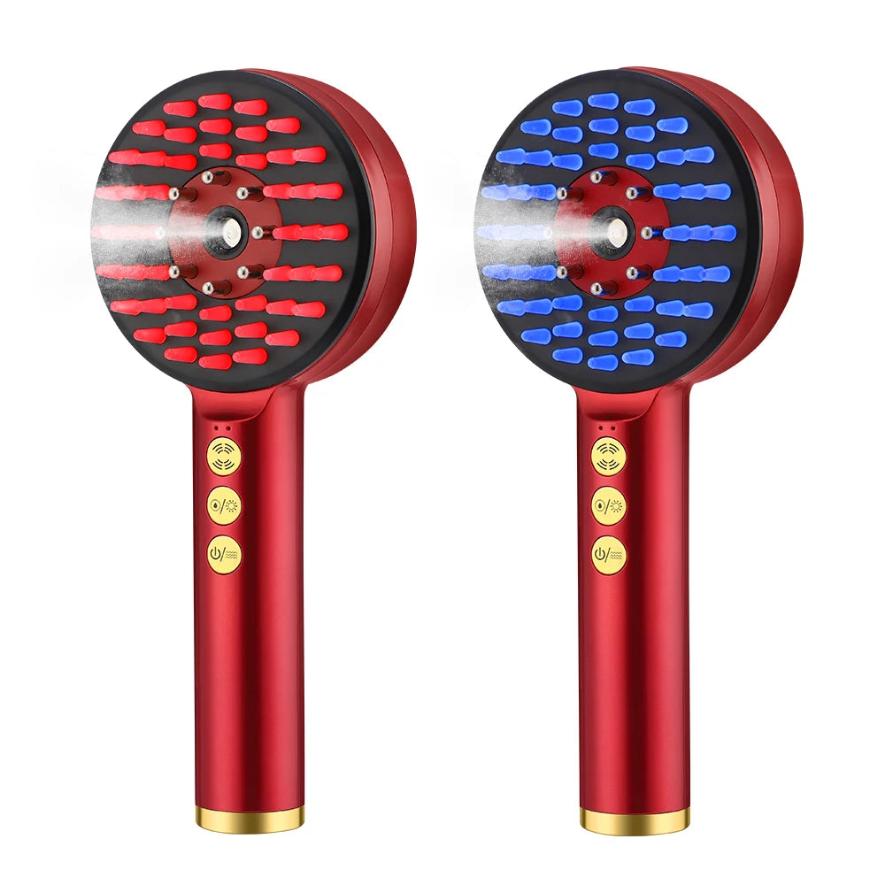 Deep Kneading Masssage Comb, Red Light Therapy Scalp Massager, Hair Growth Massage Scalp Brush, Head Medicine Applicator