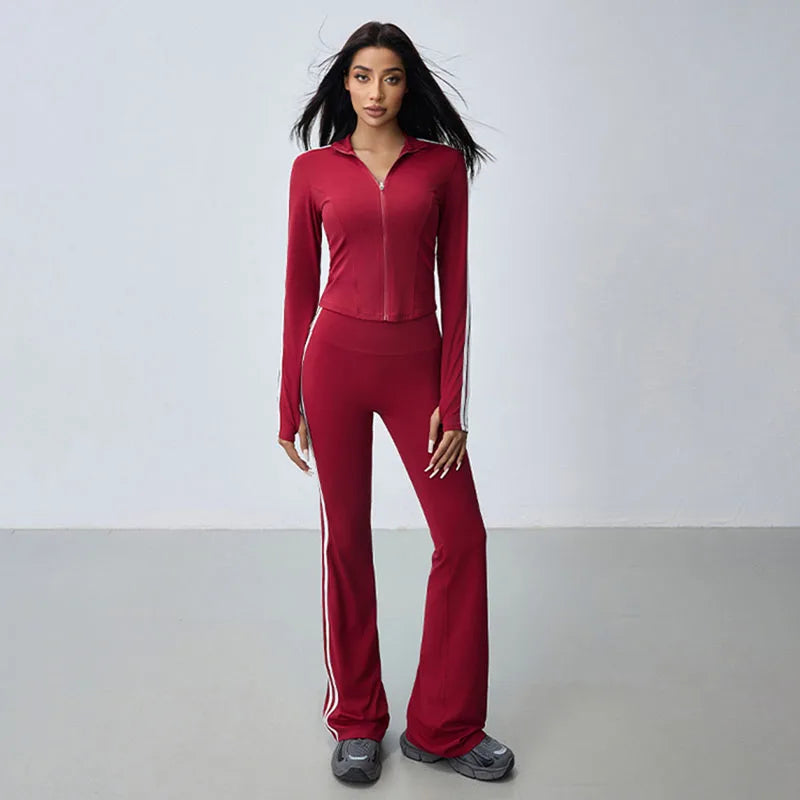 Yoga Leggings Bell-bottomed Pant Women Push Up Fitness Outdoors Casual High Waist Sports Flared Pants