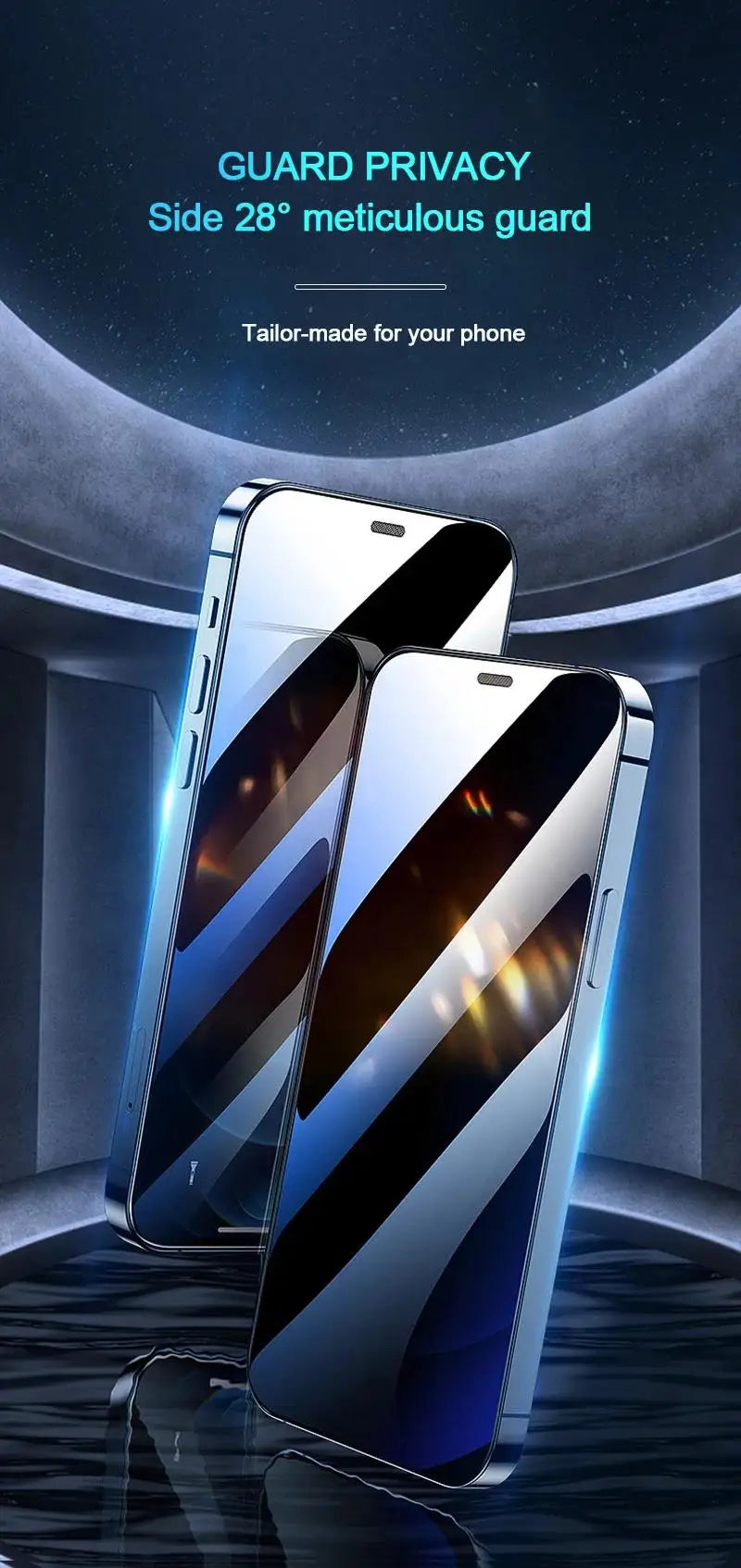 3PCS Anti-Spy Glass for IPhone 16 15 14 13 12 11 Pro Max Privacy Screen Protector for IPhone 13Mini 14 Plus 14Pro Glass 15 16E