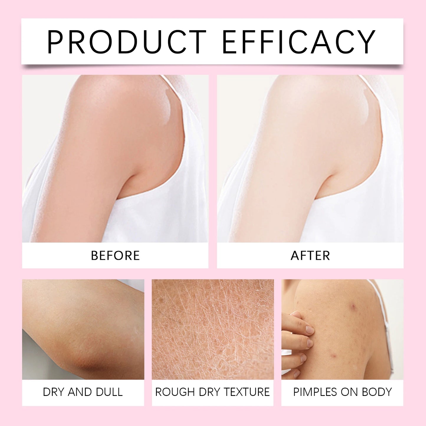 Skin Brightening Body Cream Glutathione Nourishing Even Tone Improving Dry Rough Skin Reduce Dullness Even Skin White Body Care