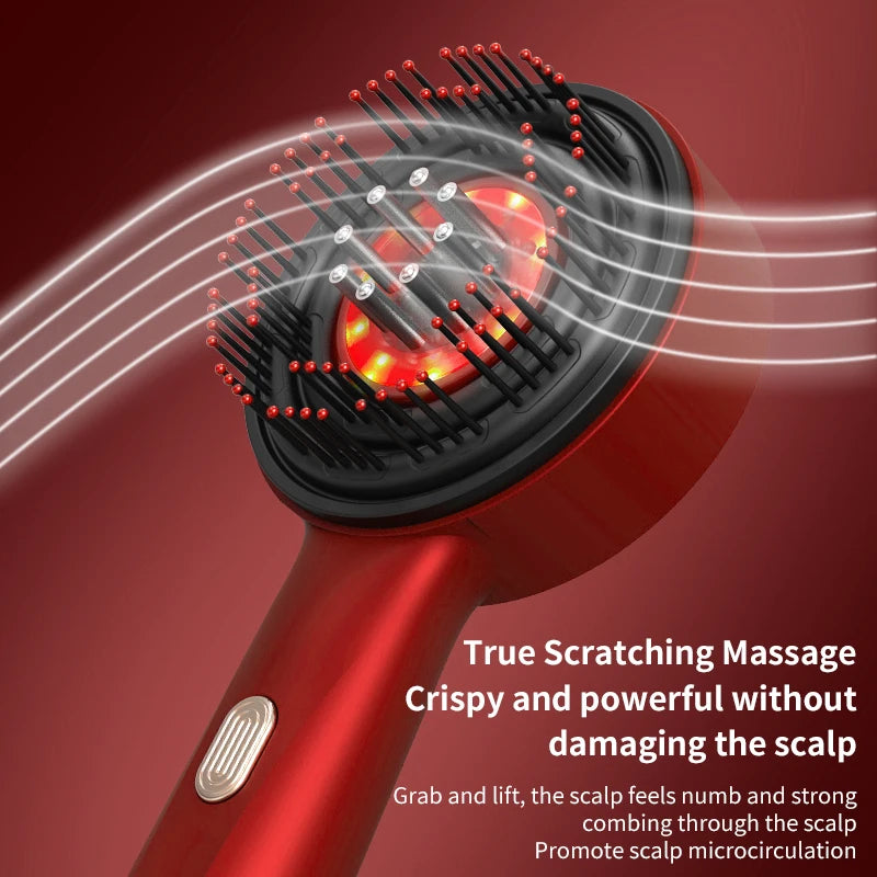 Deep Kneading Masssage Comb, Red Light Therapy Scalp Massager, Hair Growth Massage Scalp Brush, Head Medicine Applicator