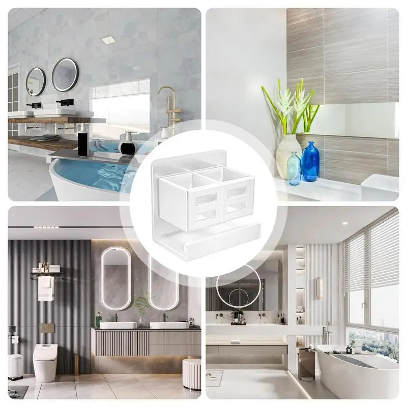 No Drill Shower Shelves Bathroom Organizer Rack Wall-Mounted Bathroom Shelves Over Toilet Floating Bathroom Shelves For Inside