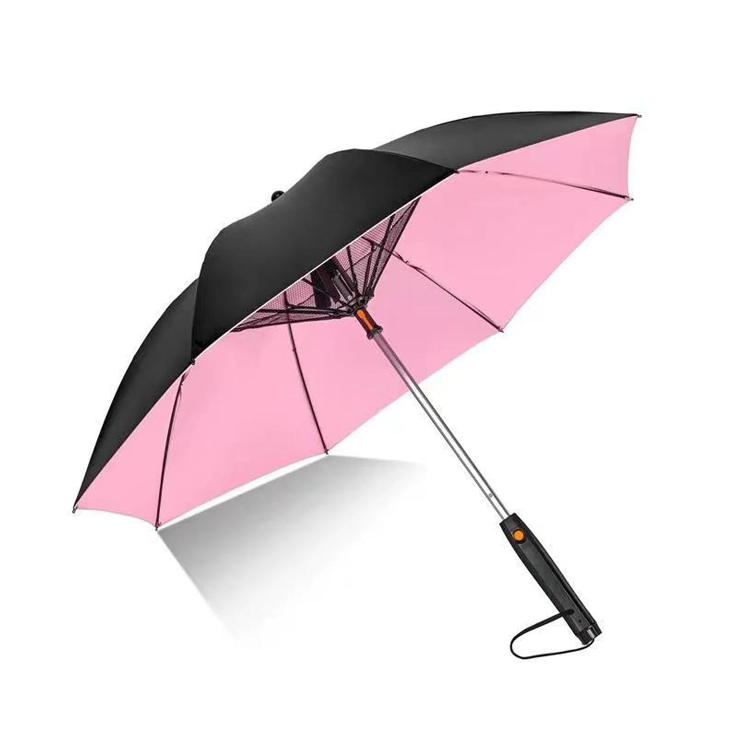 Umbrella With Fan USB Rechargeable Battery Portable Fan Umbrella With Mist Spray Umbrella For Summer Walking