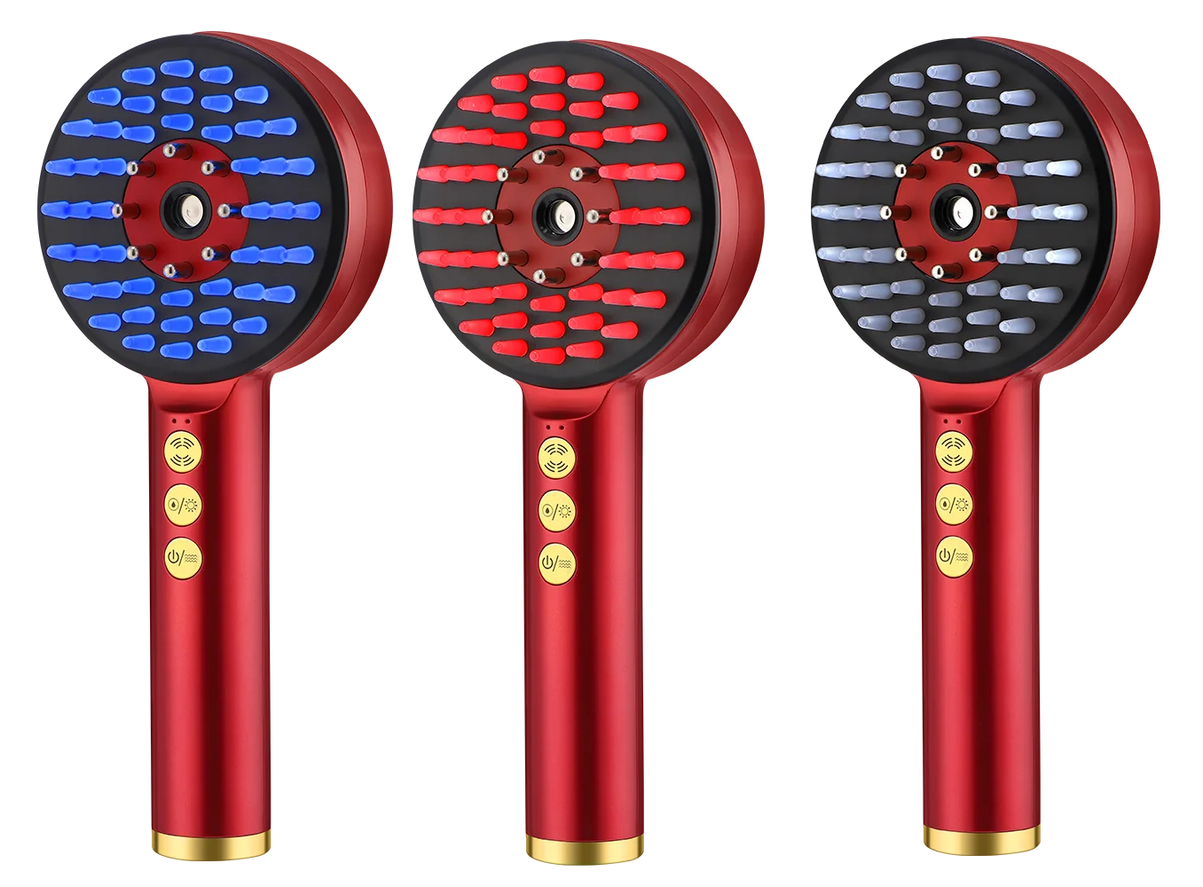 Deep Kneading Masssage Comb, Red Light Therapy Scalp Massager, Hair Growth Massage Scalp Brush, Head Medicine Applicator