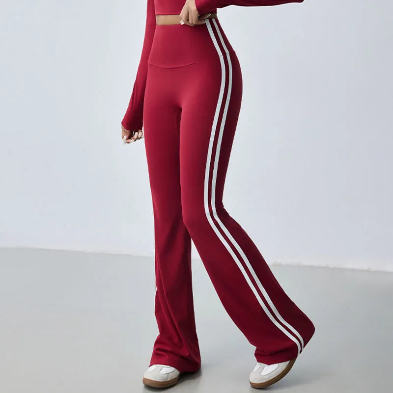 Yoga Leggings Bell-bottomed Pant Women Push Up Fitness Outdoors Casual High Waist Sports Flared Pants