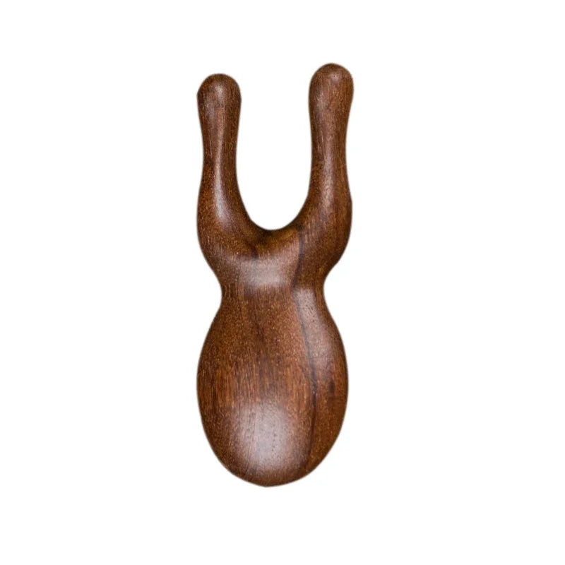 Massage Comb Head Massager Sandalwood Five Tooth Comb Whale Comb Scalp Scraping Massager Body Massage Tool