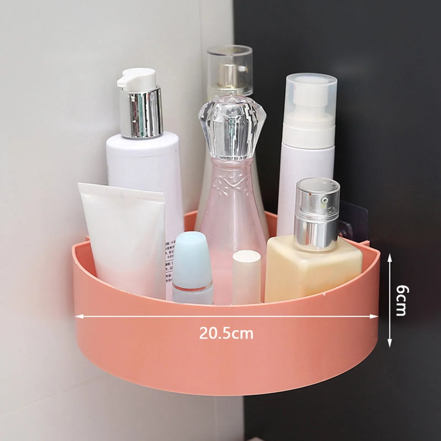 Bathroom Shelf Organizer Toilet Adhesive Shampoo Gel Storage Basket Decoration Bathroom Corner Shower Shelf Rack Accessories