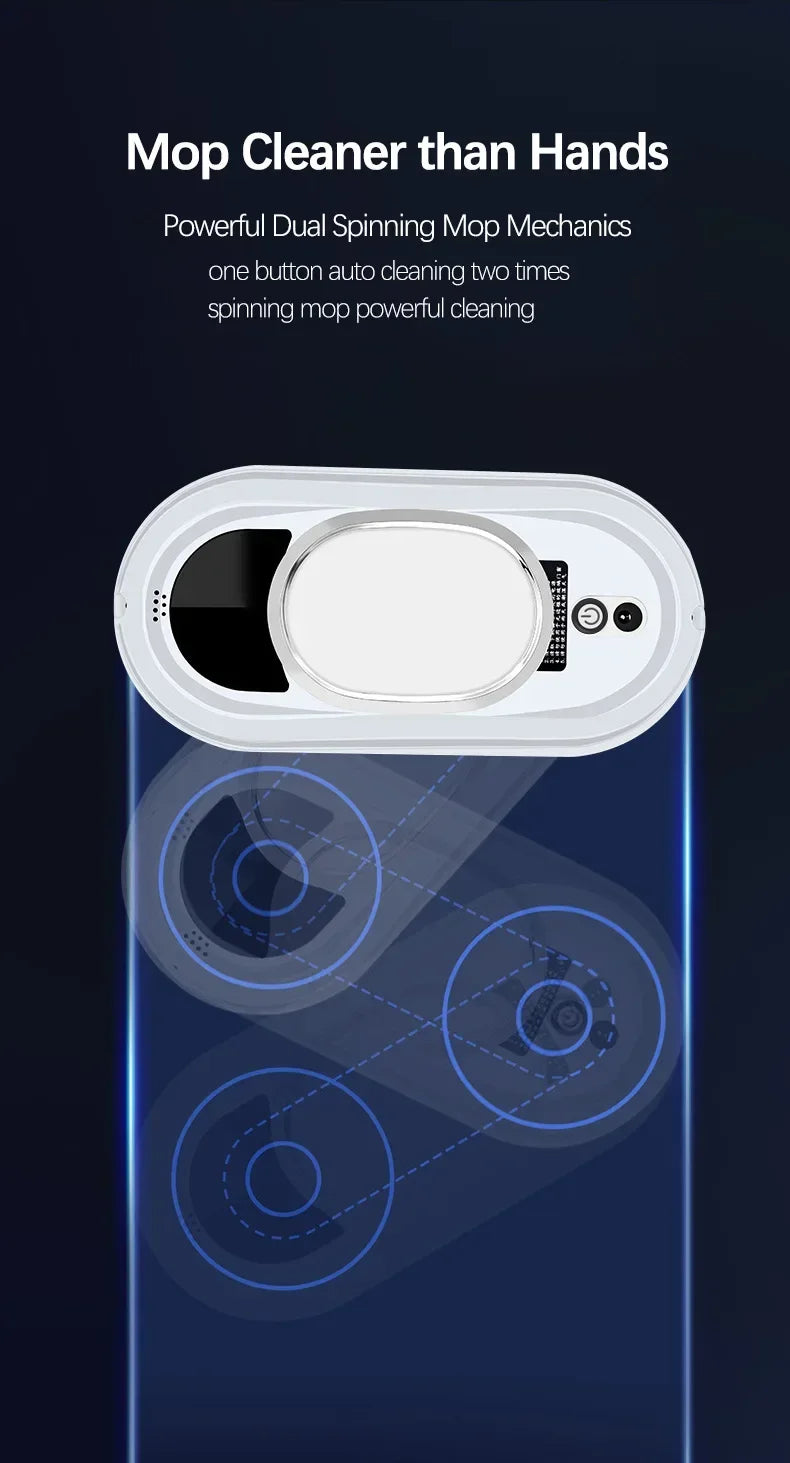 Intelligent Window Cleaning Robot, Electric Glass Cleaner with Remote Control for Home High-Rise Balcony Windows window cleaner