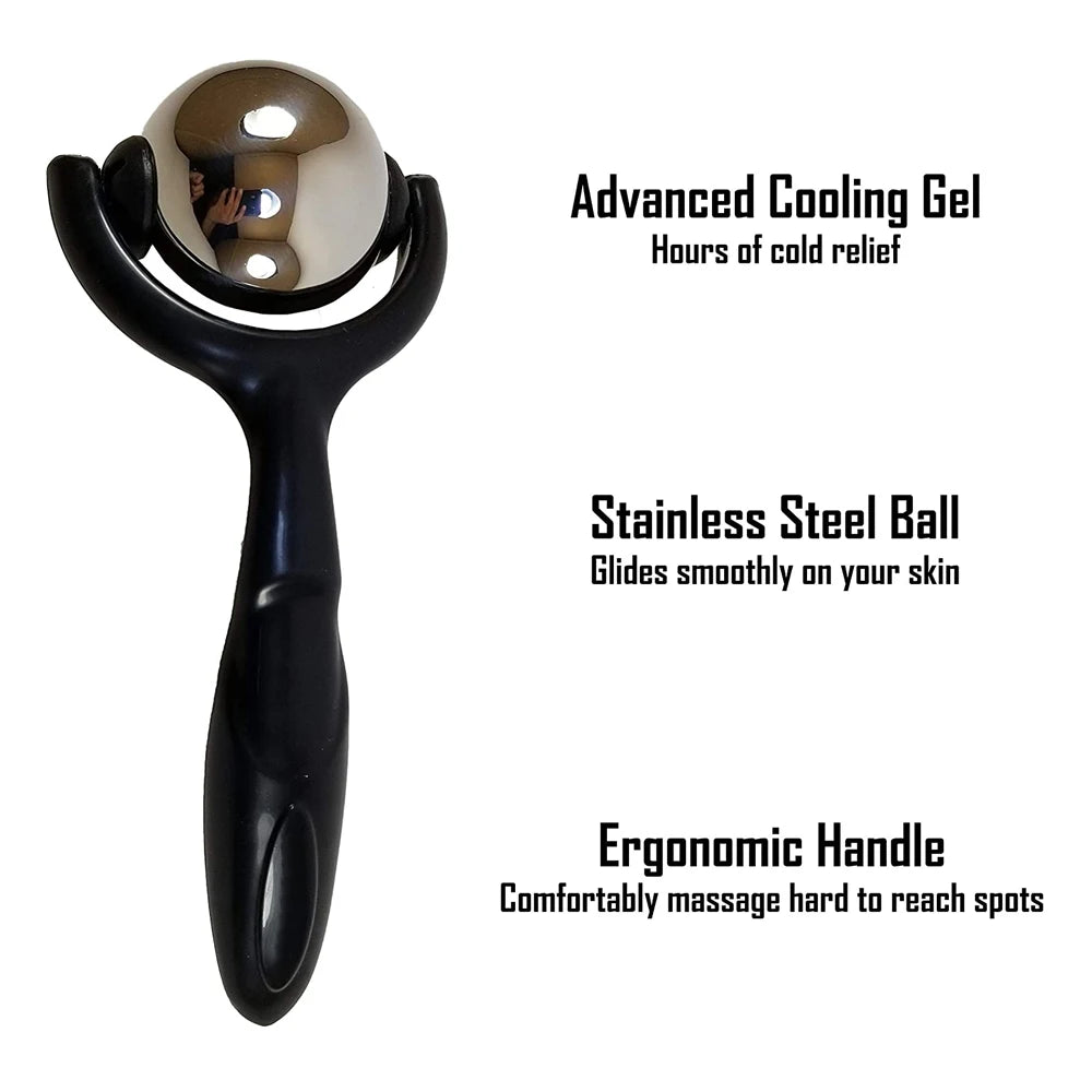 Massage Ball Roller - For Deep Tissue and Sore Muscle Relief of Stiffness and Stress, Body, Neck, Back, Foot, Plantar Fasciitis