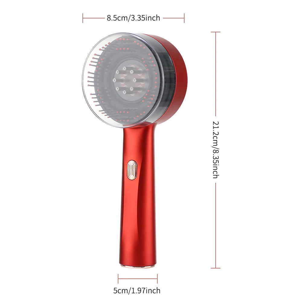 Deep Kneading Masssage Comb, Red Light Therapy Scalp Massager, Hair Growth Massage Scalp Brush, Head Medicine Applicator