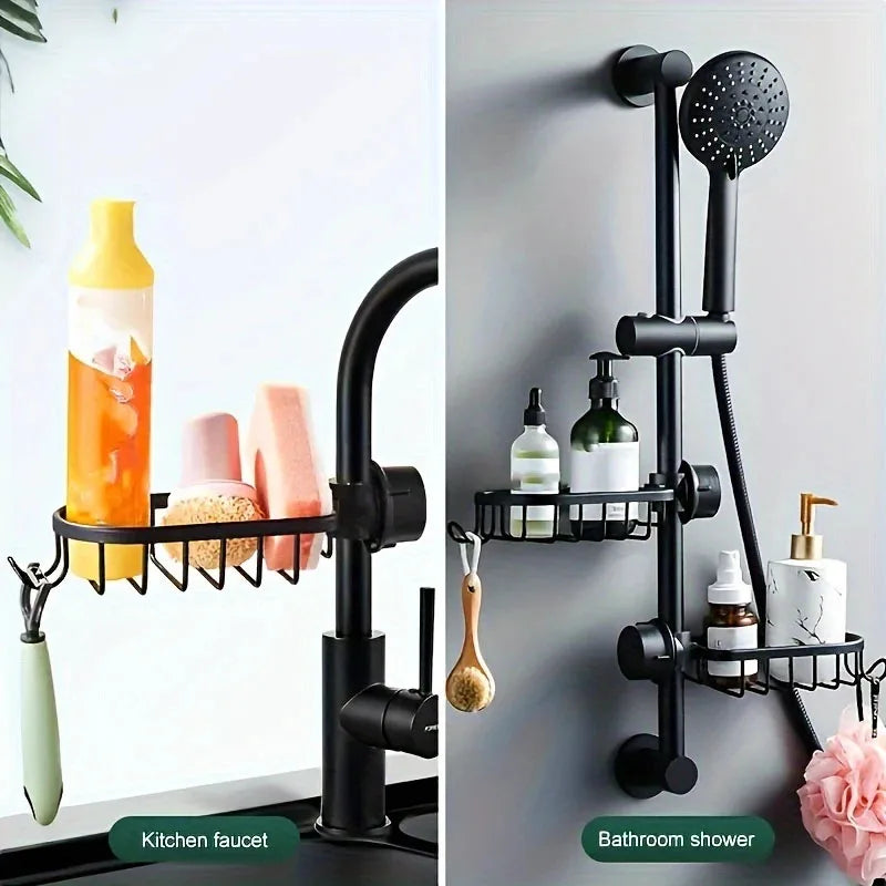 Bathroom Shelves Drain Shampoo Storage No Punching Required Shower Organiser Shelf Bathroom Accessories Organizers Supplies