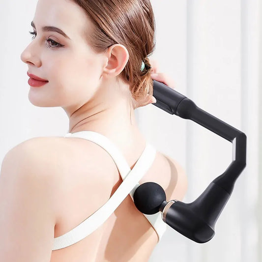 MUKASI Elbow Massage Gun, Massager with Extendable Handle, Deep Tissue Therapy for Neck, Shoulder & Upper/Lower Back Pain Relief