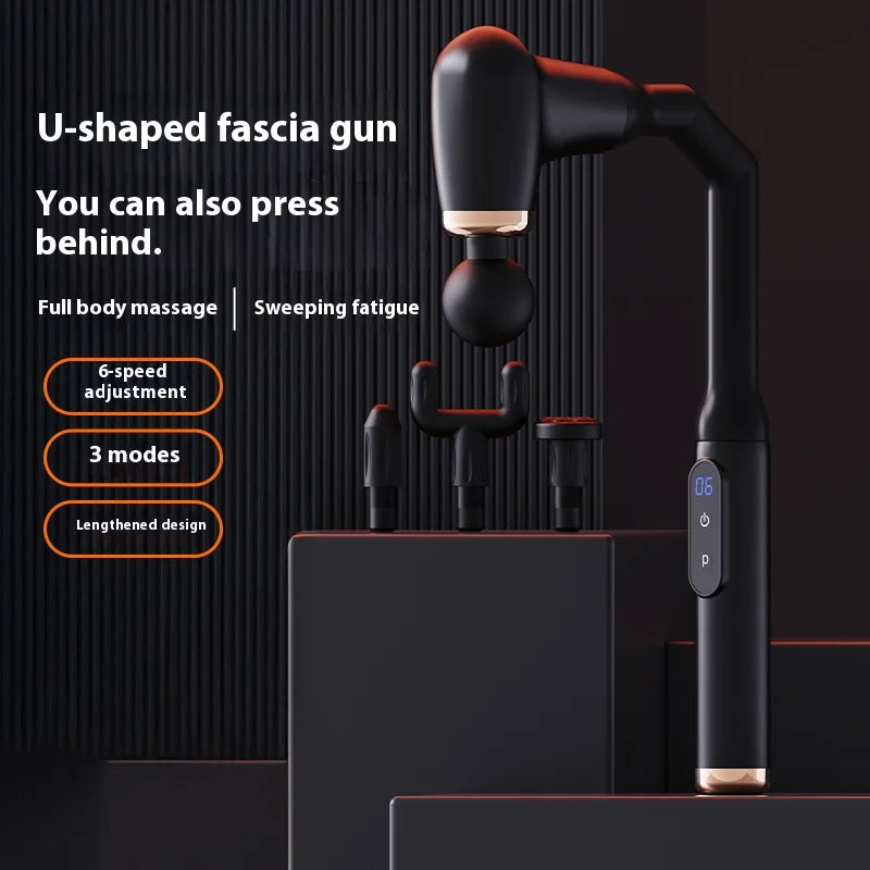 MUKASI Elbow Massage Gun, Massager with Extendable Handle, Deep Tissue Therapy for Neck, Shoulder & Upper/Lower Back Pain Relief