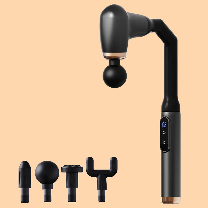 MUKASI Elbow Massage Gun, Massager with Extendable Handle, Deep Tissue Therapy for Neck, Shoulder & Upper/Lower Back Pain Relief