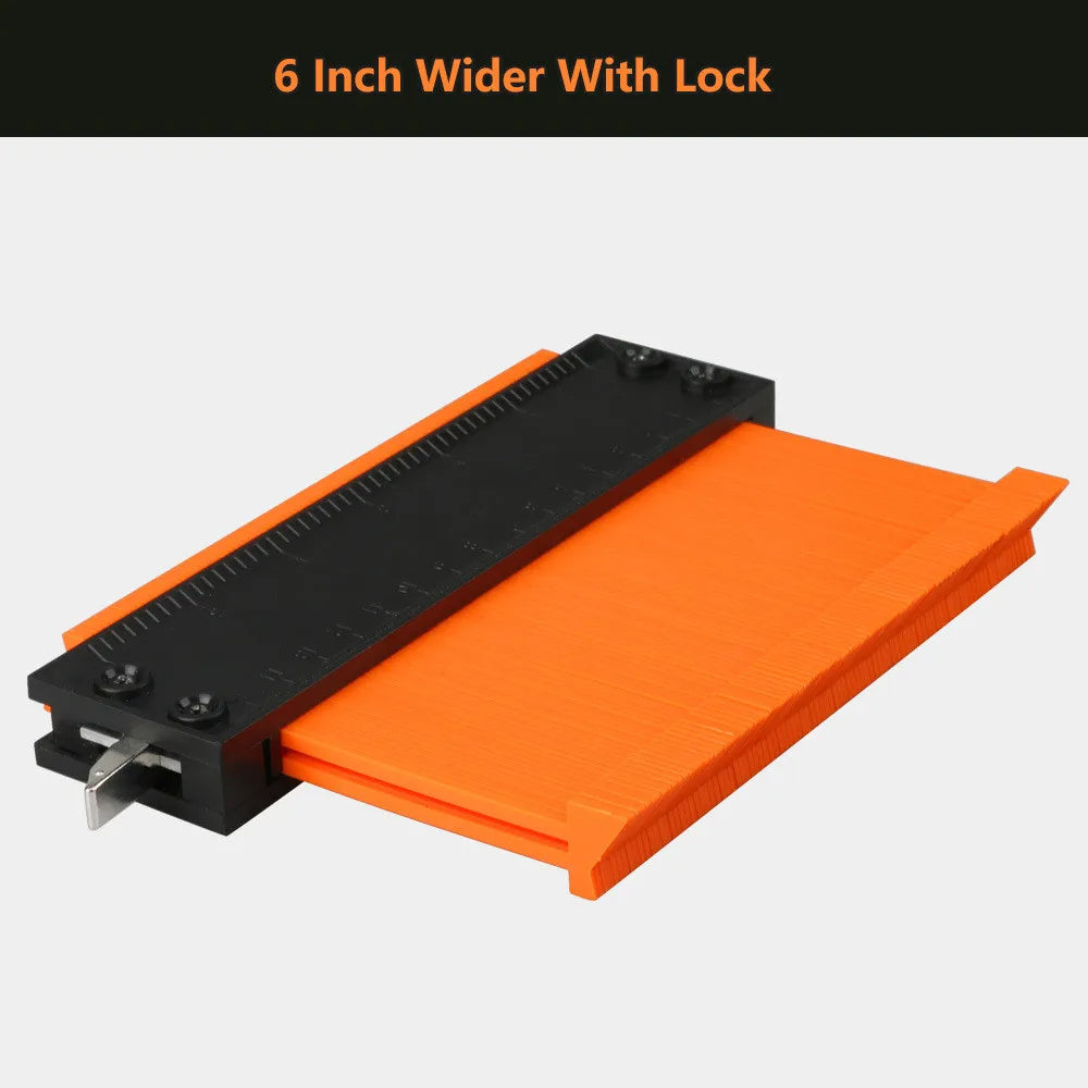 5/6/10 Inch Contour Gauge with Lock Shape Contour Gauge Duplicator Contour Scale Template Tiling Measuring Ruler Carpenter Tools