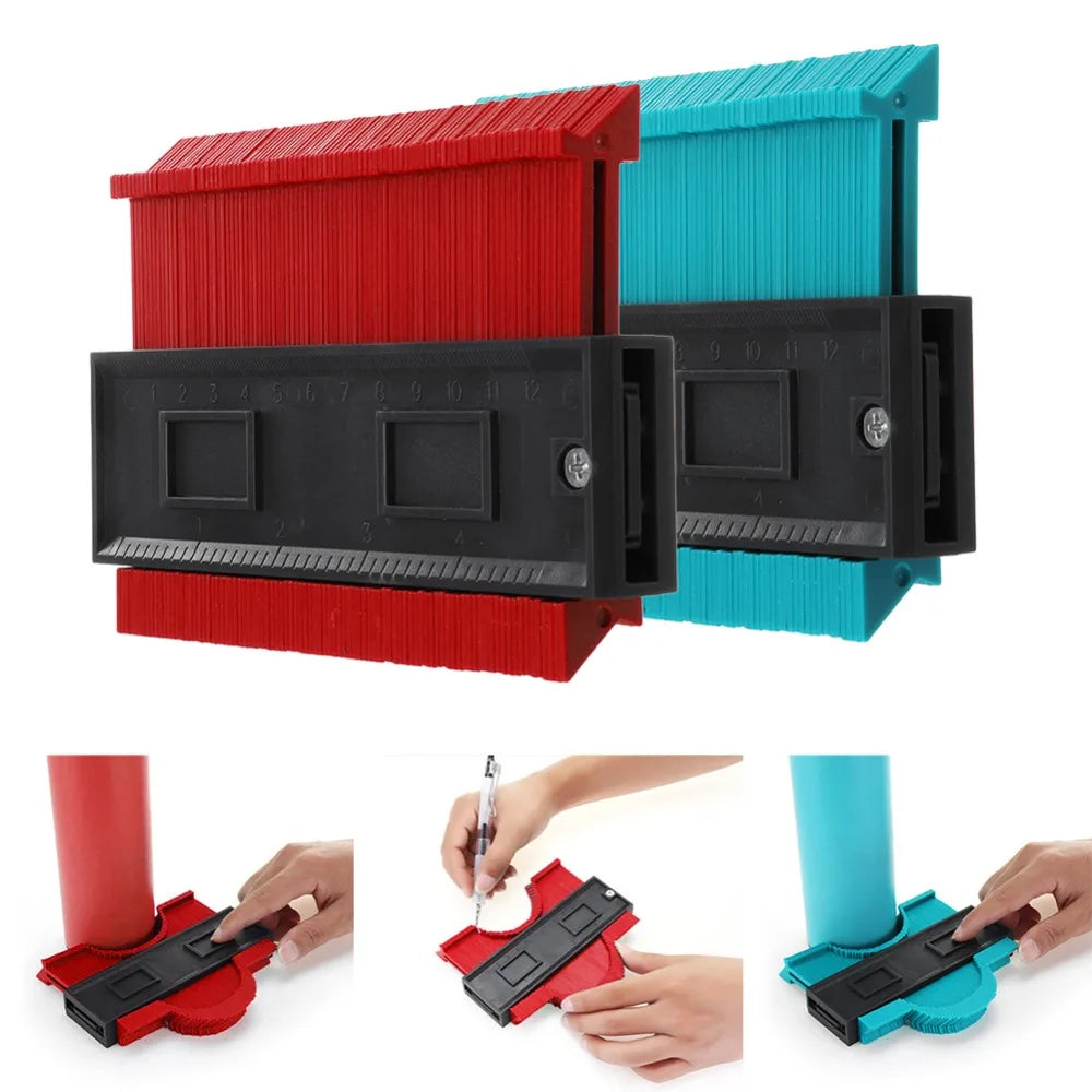 Contour Gauge 5 inch Profile Copy Gauge Contour Gauge Duplicator Standard Wood Marking Tools Tiling Laminate Tiles General Tools