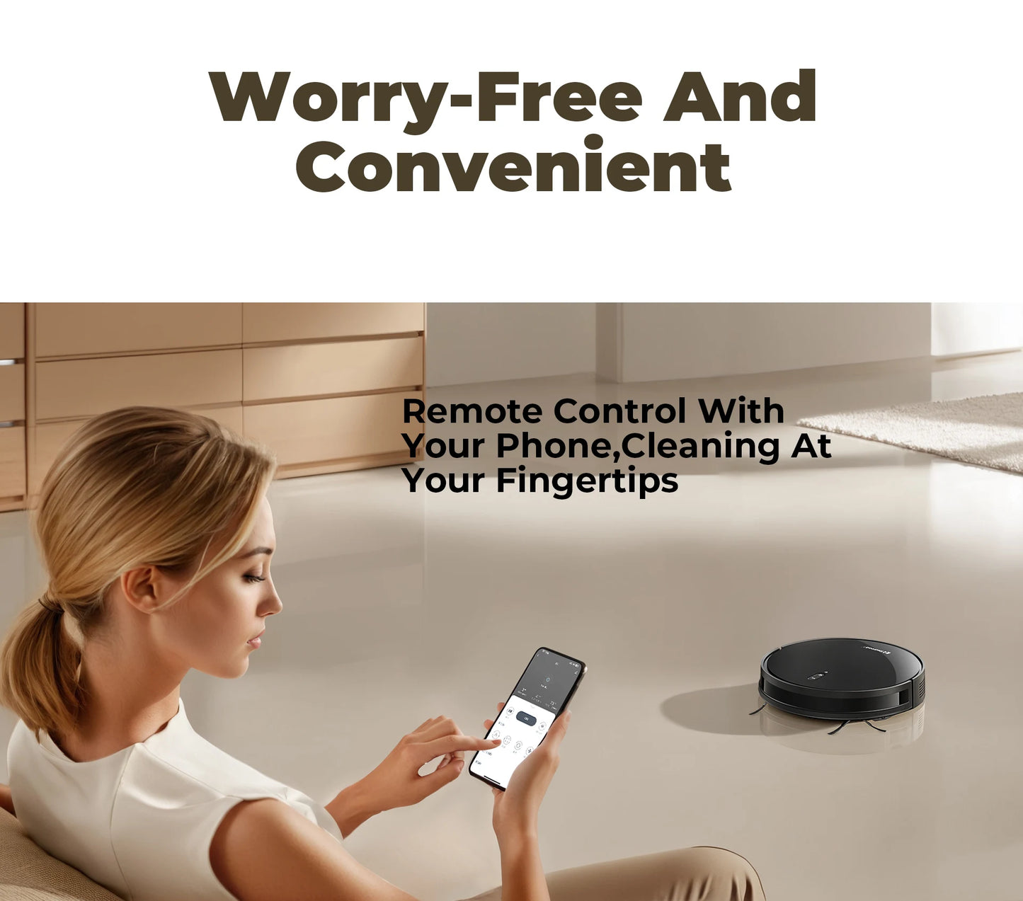 Redroad E3 Robot Vacuum Cleaner Auto Charging 2700Pa Power App Control Water Tank Wet Mopping  Electric Sweeper