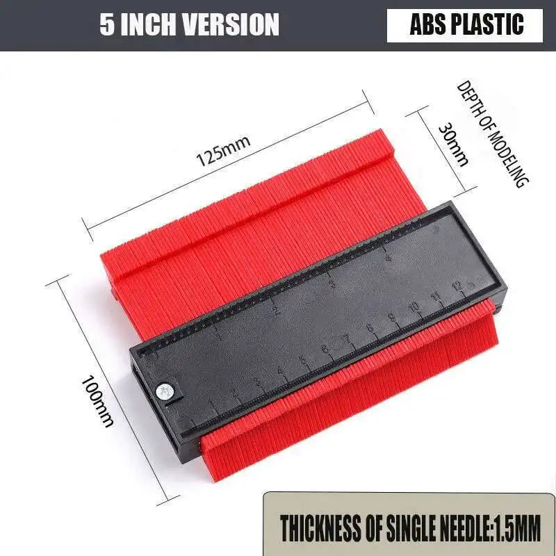 Contour Gauge Shaping Cutting Profile template Construction Woodworking Measuring instrument ceramic Tiling Tile Marking Cutting