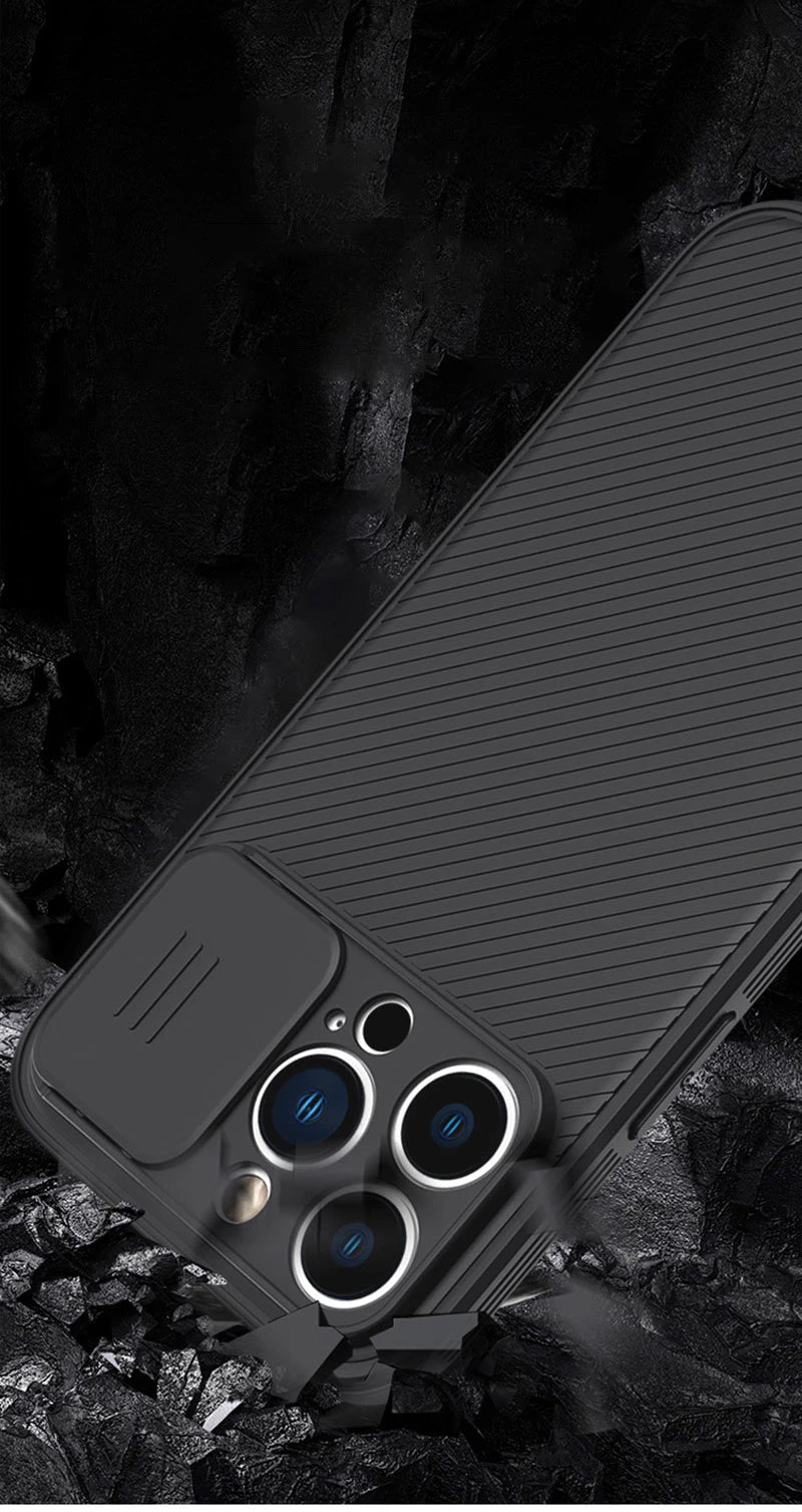 Slide Camera Lens Protection Magnetic Phone Case For iPhone 16 15 Pro Max 14 13 12 11 Silicone For Magsafe Wireless Charge Cover