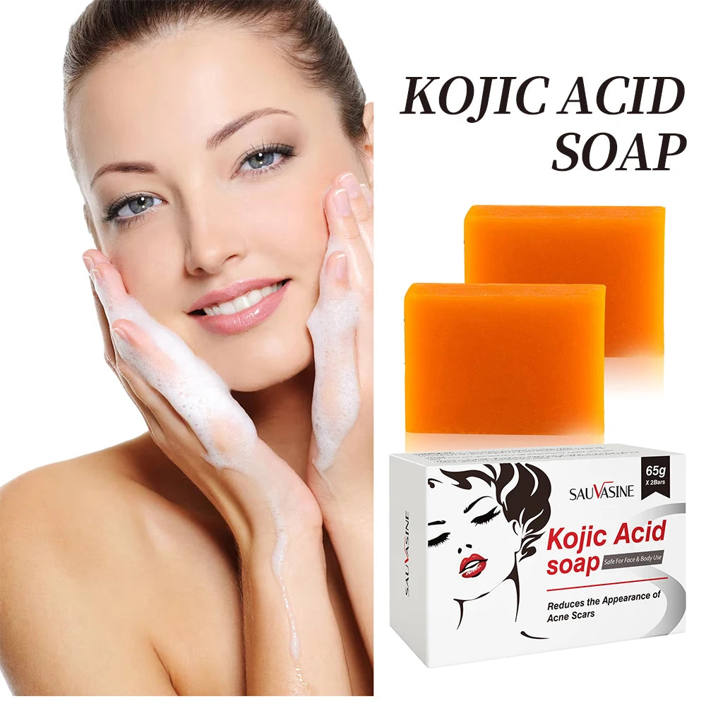 Kojic Acid Skin Care Set Anti-aging Face Cream Wrinkle Removal Facial Serum Deep Cleansing Brighten Moisturize Kojic Acid Soap