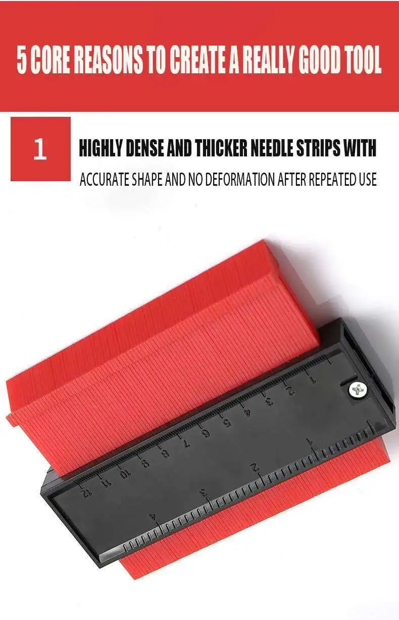 Contour Gauge Shaping Cutting Profile template Construction Woodworking Measuring instrument ceramic Tiling Tile Marking Cutting