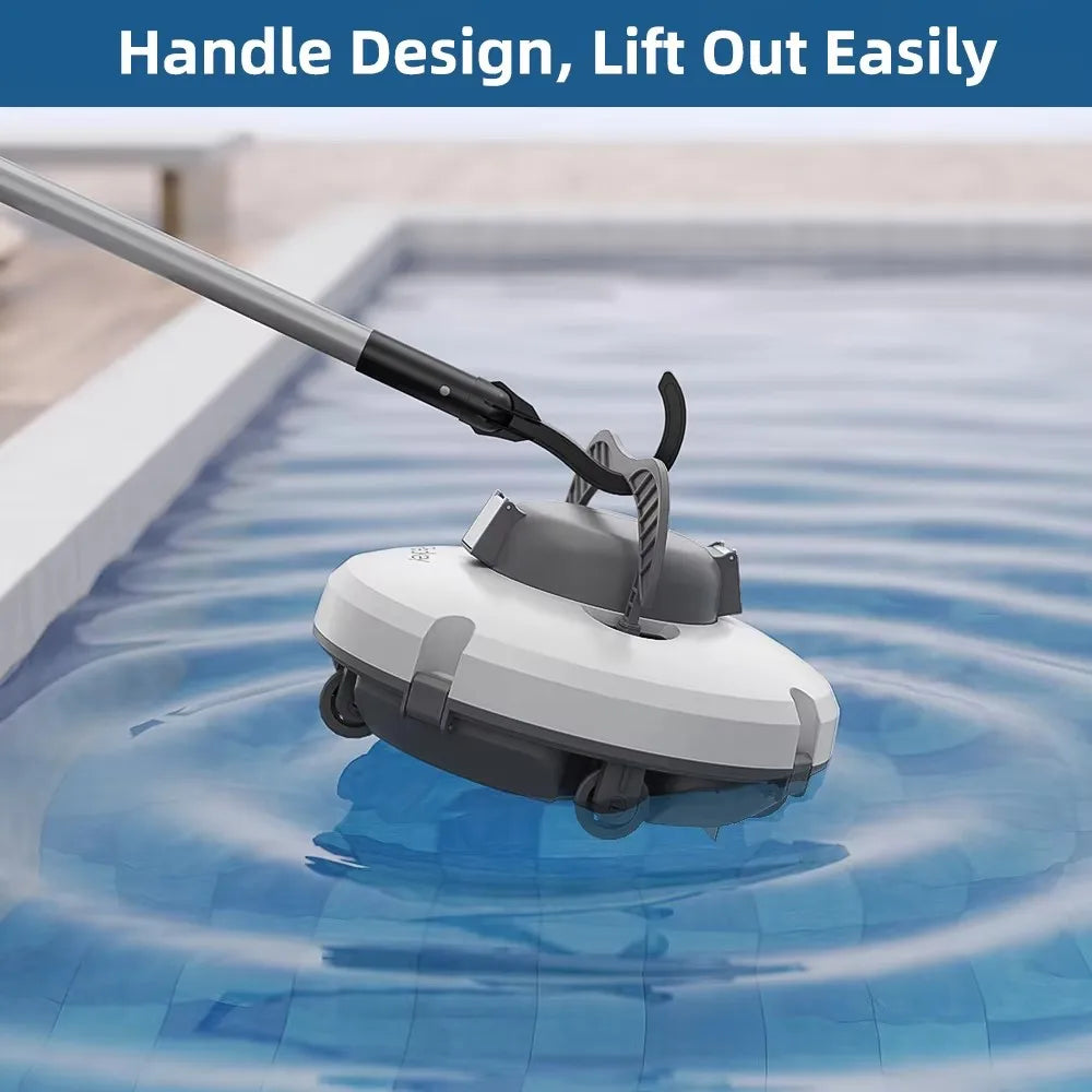 Redkey S100 Cordless Robotic Pool Vacuum for Ground Pool Automatic Pool Vacuum Cleaner Lasts 120 Mins with Strong Suction