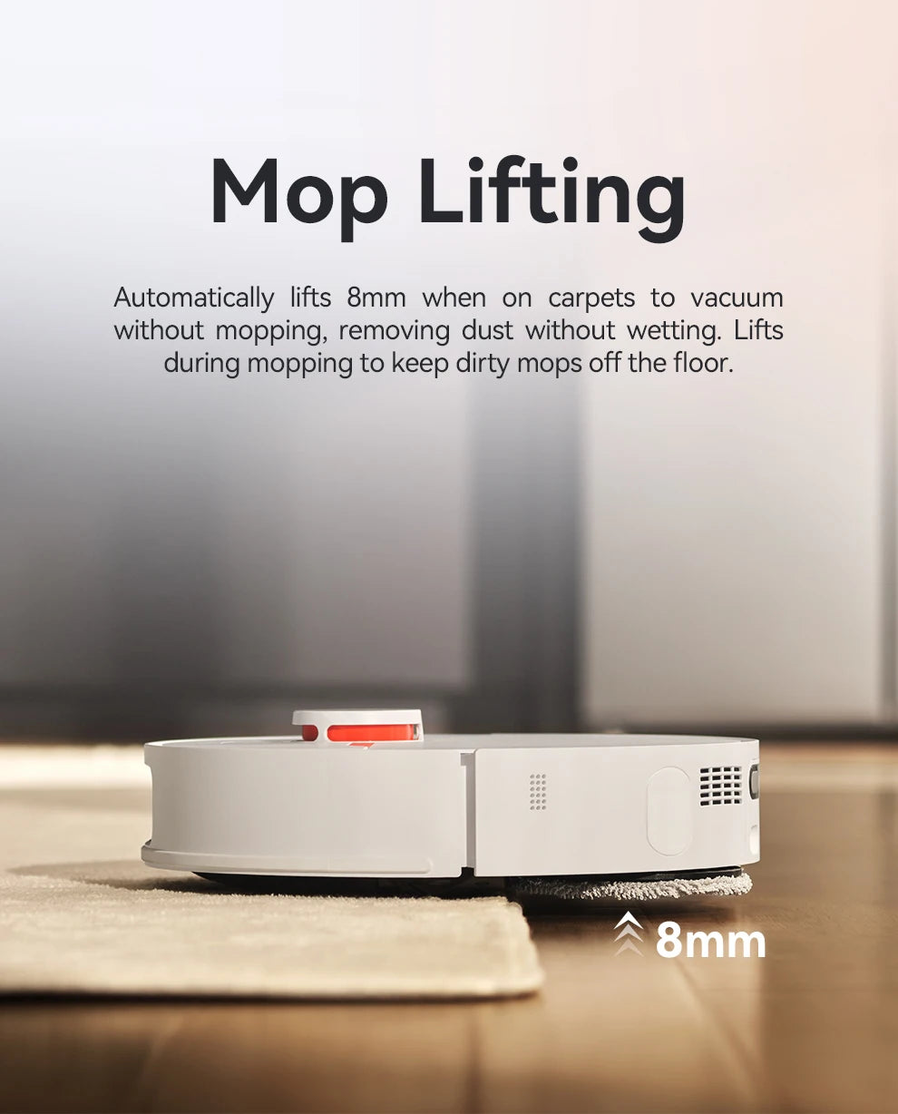 JONR Robot Vacuum P20 Pro International Edition Mopping Vacuuming Drying Wipes Automatic Cleaning Dust Collecting Drainage Water
